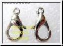 10 Stk. Karabiner-Verschlu� silberf Metall 8x16mm J-005