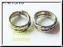 380 Stk. 6mm Metall Spaltring / Verbinder. silberf.  L-014