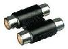 Cinch Verbinder 2 Buchsen an 2 Buchsen Video/Audio