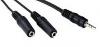 Audio Klinke Y Verteiler Kabel 0,2 mtr